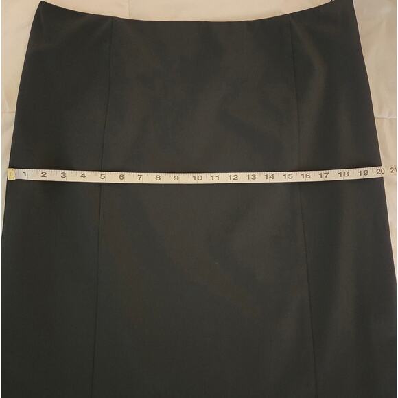 Prada Gabardine Tecno Stretch A-Line Skirt Navy Size 48 Italy Luxury Staple - Picture 13 of 15